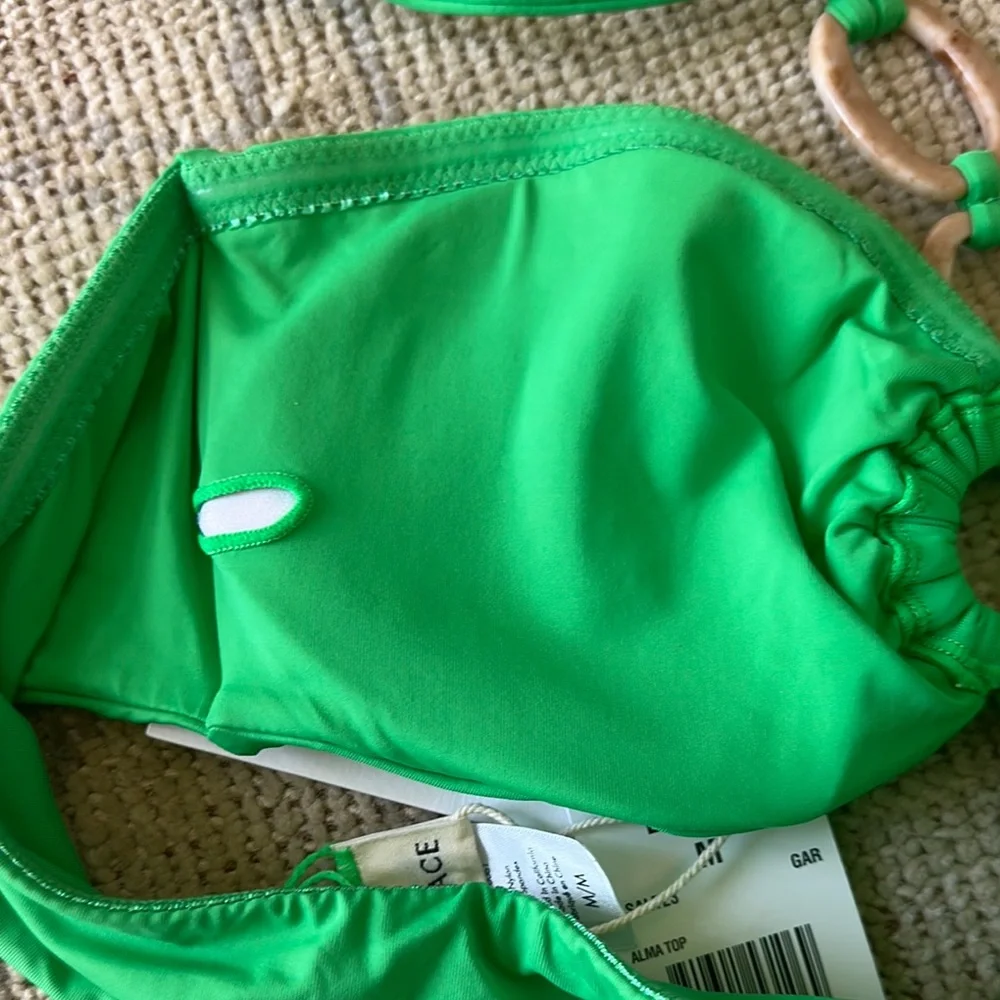 L*Space Alma Bikini Top in Garden Green